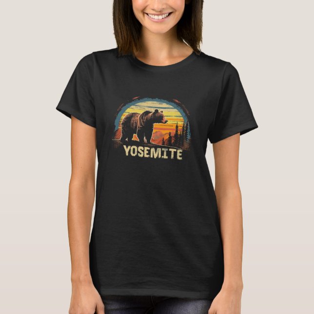 T-shirt Yosemite - US National Park Vintage (Devant)