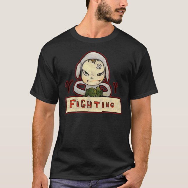 T-shirt yoshitomo nara. Combattre ! nous sommes punks Esse (Devant)