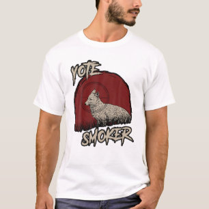 T-shirt Yote Smoker Coyote Wolf Chasse Chasse Chasseurs Ca