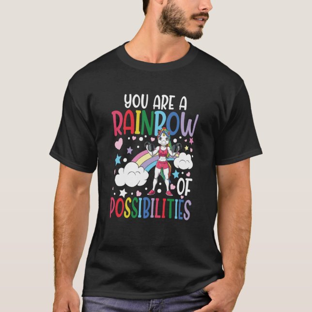 T-shirt You Are A Rainbow Of Possibilities (Devant)