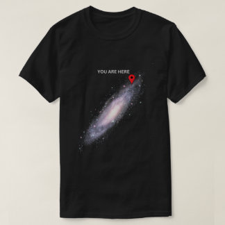 T-shirt You Are Here Galaxy Map Funny Space Shirt
