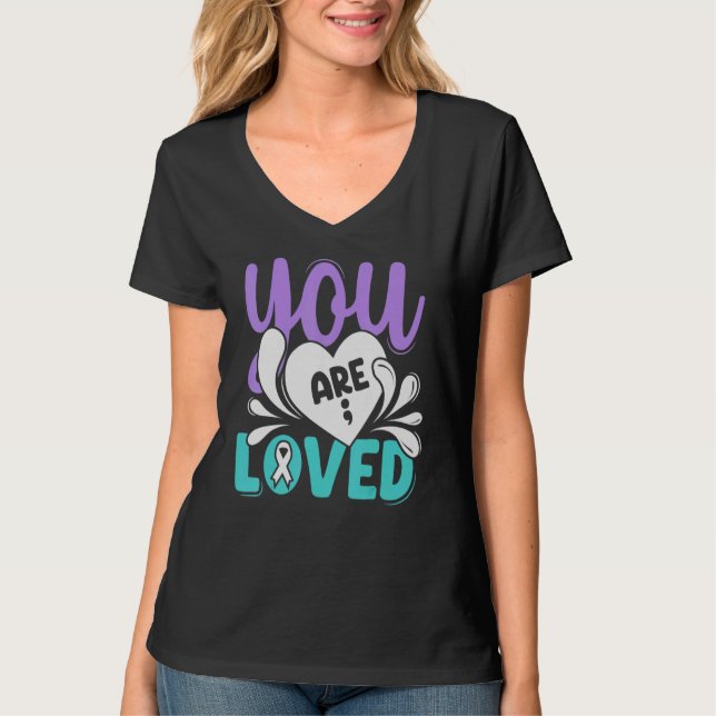 T-shirt You Are Love Matching Suicide Prevention Awareness (Devant)