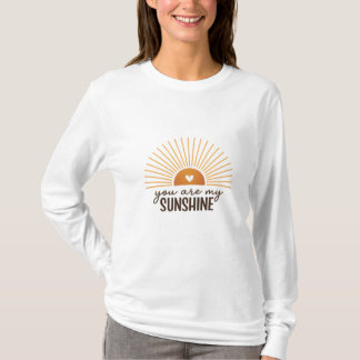 T-shirt You Are My Sunshine Sunburst Design | Modern Boho