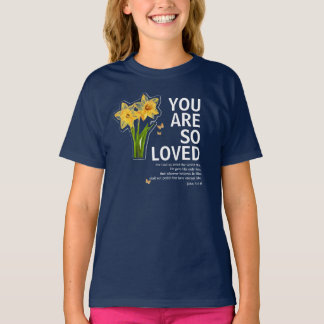 T-shirt You Are So Loved Floral Christian