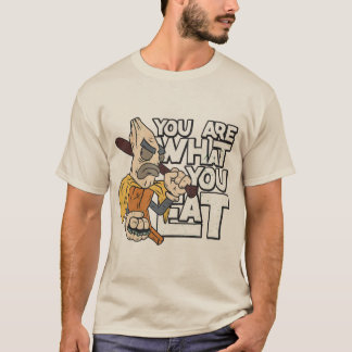 T-shirt You Are What You Eat Funny Humor Cartoon Design
