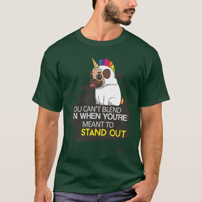 T-shirt You Cant Blend In When You Were Borno Stand funny (Devant)