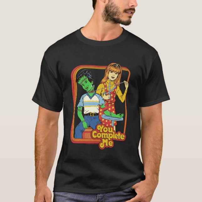 T-shirt You Complete Me Valentine Sarcastic Retro Funny Ad (Devant)