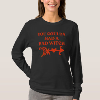 T-shirt You Coulda Had A Bad Witch - Halloween Girls Soror