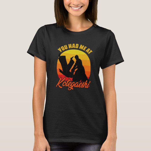 T-shirt You Had Me At Retro Kotegaeshi Sunset Aikido Marti (Devant)