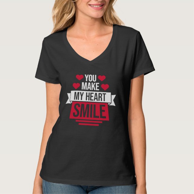 T-shirt You Make My Heart Smile (Devant)