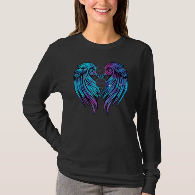 T-shirt You Matter Suicide Prevent Awareness Teal Purple S (Devant)