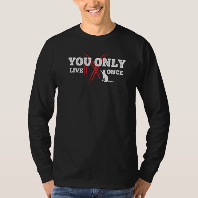 T-shirt You Only Live 9 (Devant)
