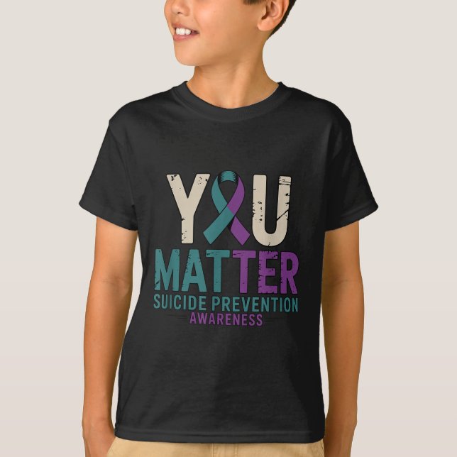 T-shirt You Suicide Prevention Awareness Ribbon  (Devant)