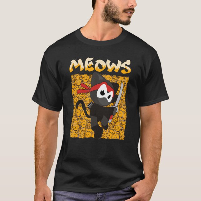 T-shirt You Will Hear The Meows Domesticated Animal Cat (Devant)