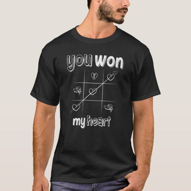 T-shirt You Won My Heart Valentine S Day Arrow Criss Cross (Devant)
