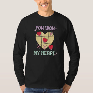 T-shirt You Won My Heart XO Game Valentines Day