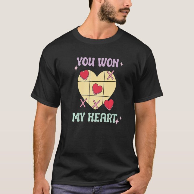 T-shirt You Won My Heart  XO Game Valentines Day (Devant)