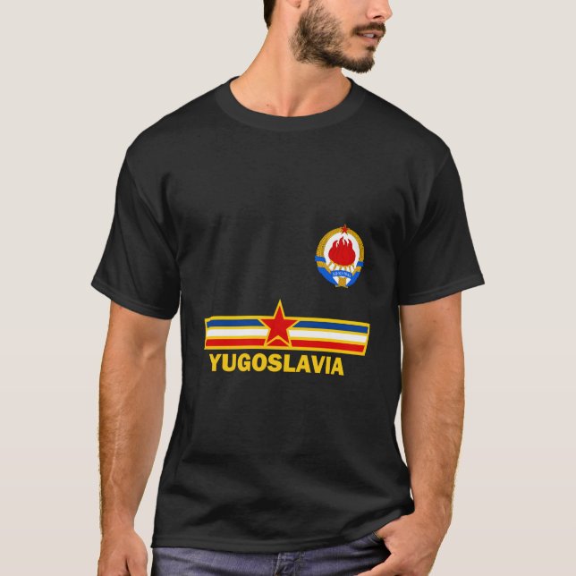 T-shirt Yougoslavie JuyougoslaveAvija avec Jugoslovenski G (Devant)