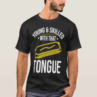 T-shirt Young and Skilles Harmonica Player