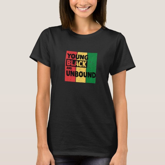 T-shirt Young Black And Unbound (Devant)