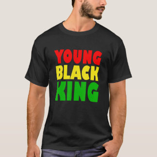 T-shirt Young Black King Afro American Black Heritage Afr