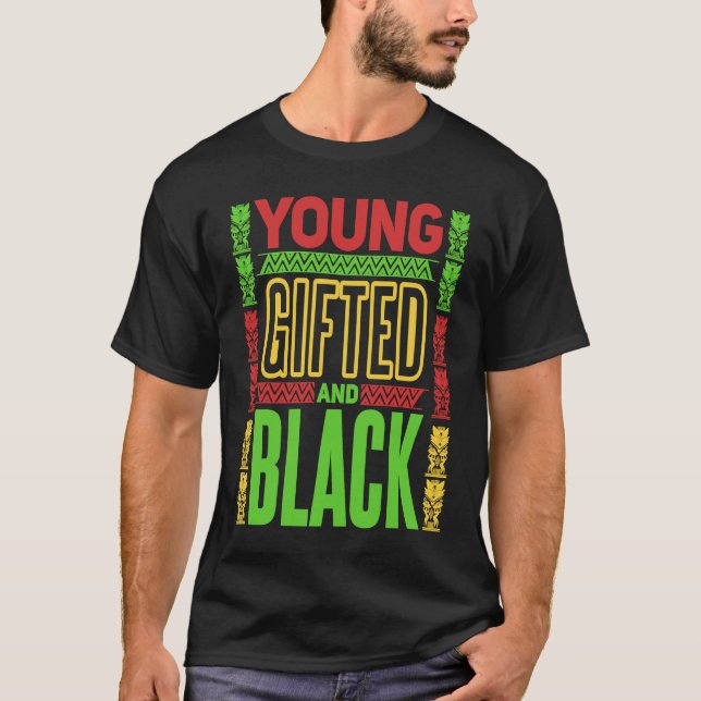 T-shirt Young  ed and Black Black History Month  1 (Devant)