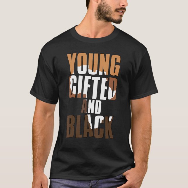 T-shirt Young ed And Black Girl  Melanin Queen Girls Kids (Devant)