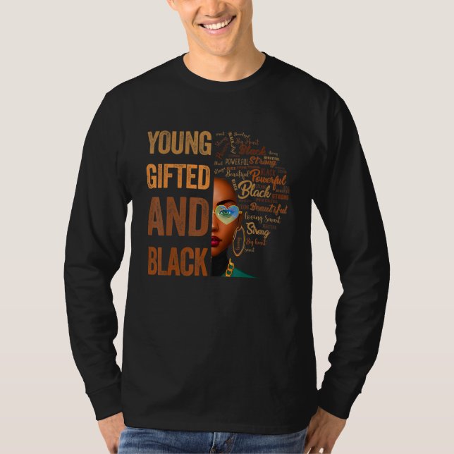 T-shirt Young ed And Black History Month African Melanin W (Devant)