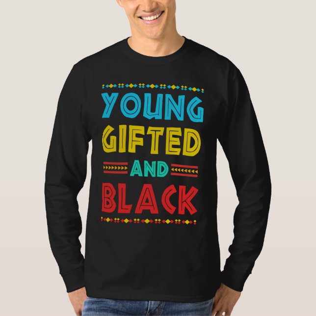 T-shirt Young ed Black4 Black Magic Girl and Black History (Devant)