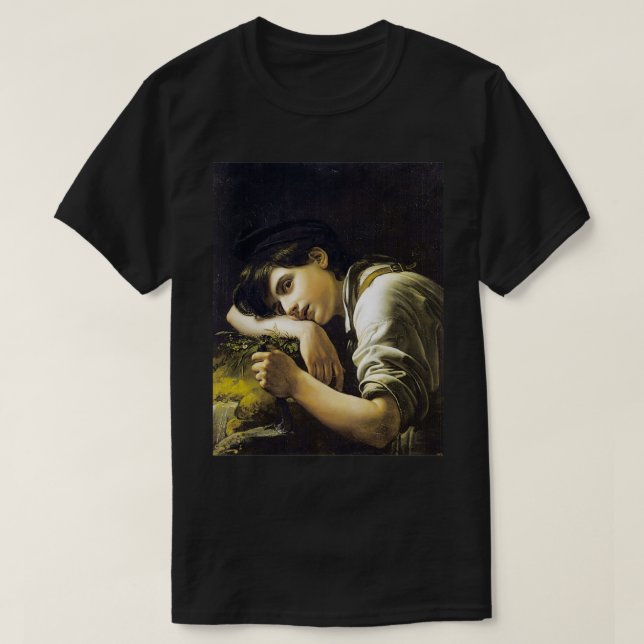 T-shirt Young Gardener 1817 par Orest Adamovich Kiprensky (Design devant)