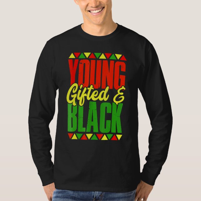 T-shirt Young Gifted And Black Black History Month African (Devant)