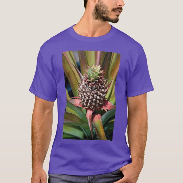 T-shirt Young pineapple growing under the tropical sun (Devant)