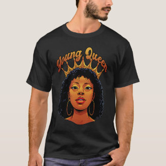 T-shirt Young Queen Black History Month African American Y