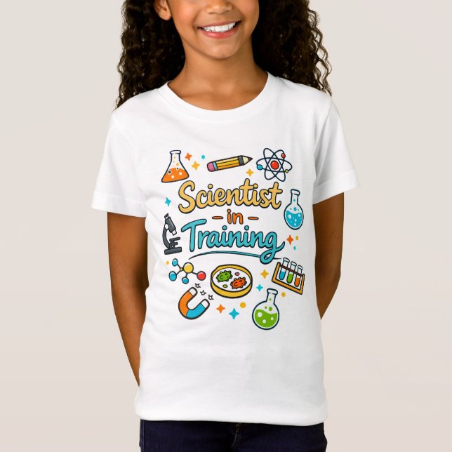 T-Shirt Young Scientist in Training Invitation (Devant)