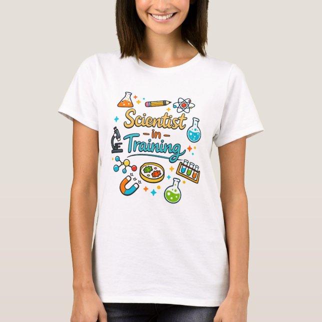 T-shirt Young Scientist in Training Invitation (Devant)