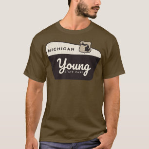T-shirt Young State Park Michigan Affiche de bienvenue