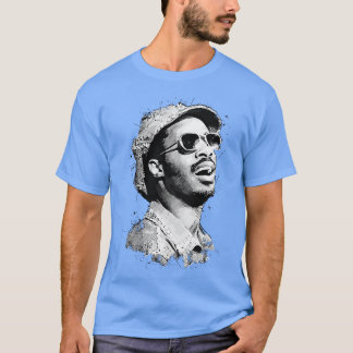 T-shirt Young Stevie Wonder en art Abstrait