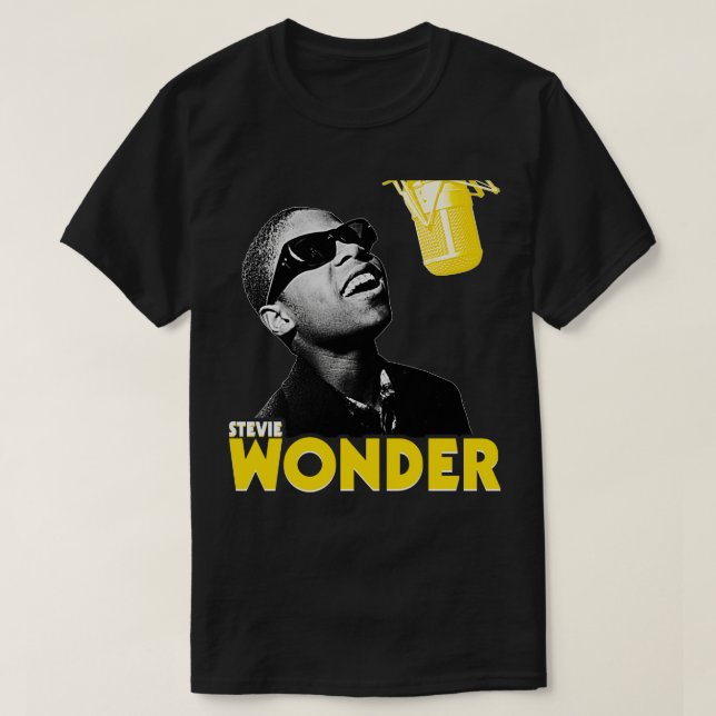 T-shirt Young Stevie Wonder Rétro RB Singer Hommage (Design devant)