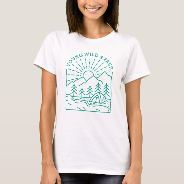 T-shirt Young Wild Free (Devant)