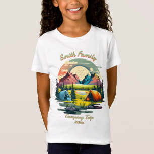 T-Shirt "Your Family" Camping Trip 20xx Custom Girl's