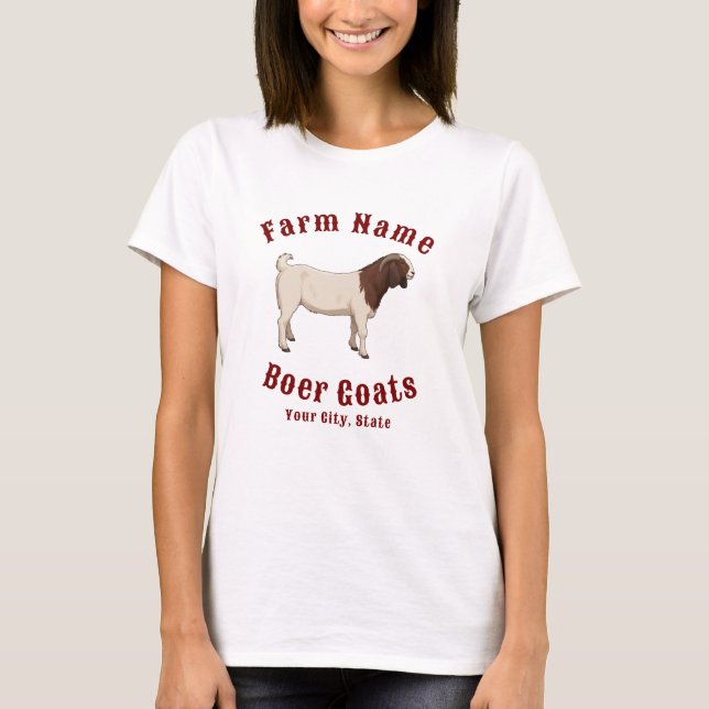 T-shirt Your Farm Boer Goats (Devant)