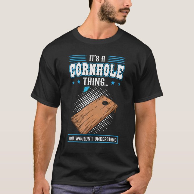 T-shirt Your Hole Is My Goal  Cornhole (Devant)