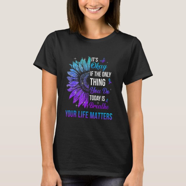 T-shirt Your Life Matters Suicide Prevention Awareness Men (Devant)