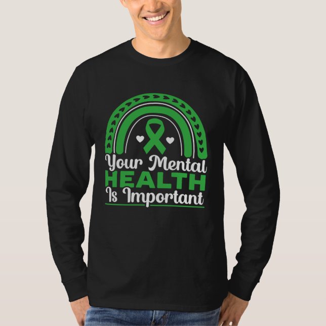 T-shirt Your Mental Health Is Important Mental Health Awar (Devant)