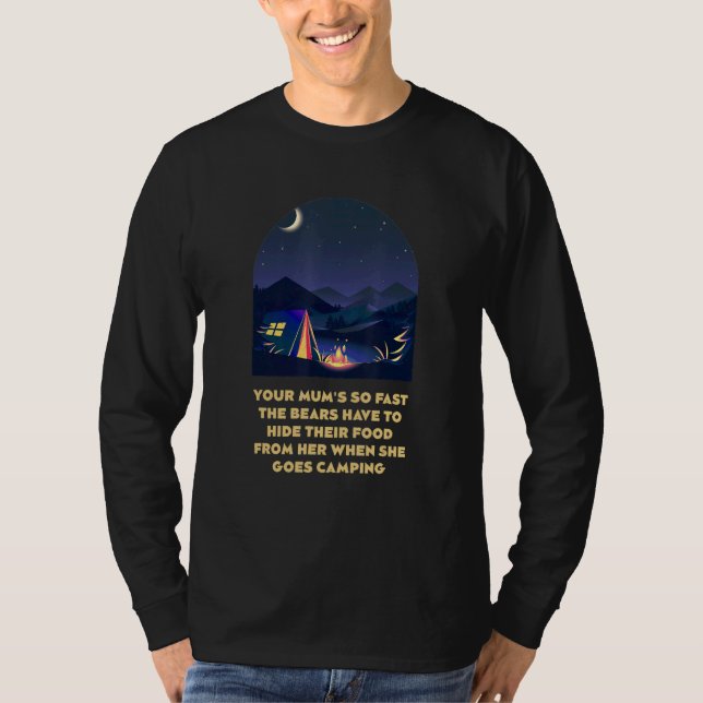 T-shirt Your Mums So Fast Camping Mom Camper Mommy  Kids 1 (Devant)