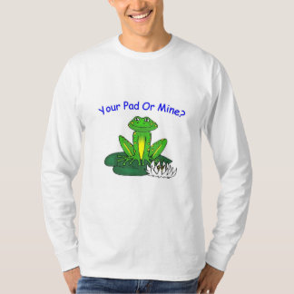 T-shirt Your Pad or Mine - Men's White Long Sleeve