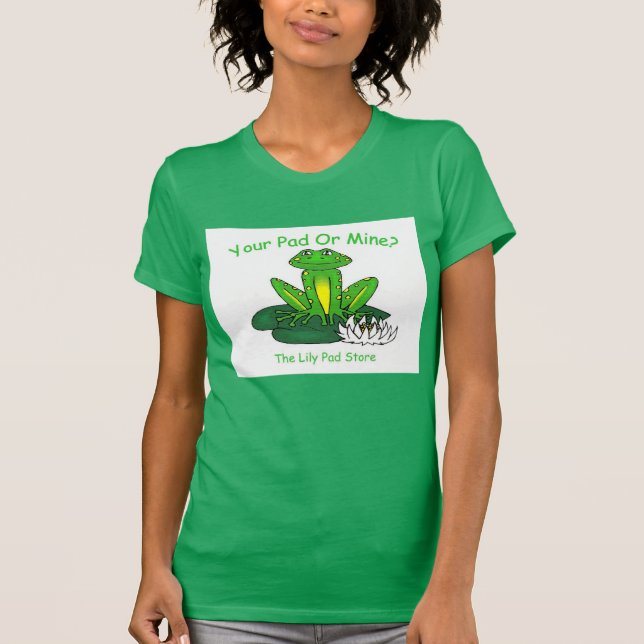 T-shirt Your Pad or Mine - Women's Bright Green (Devant)