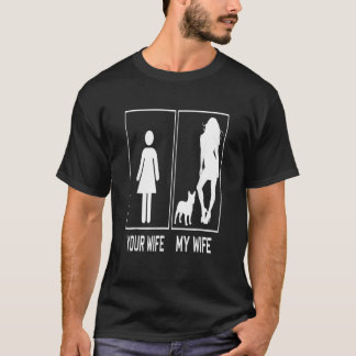 T-shirt Your Wife My Wife French Bulldog Frenchie For Hus