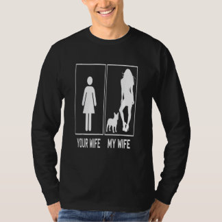 T-shirt Your Wife My Wife French Bulldog Frenchie For Hus