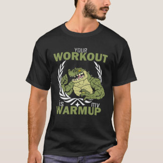 T-shirt Your Workout Is My Warm Up  Workout Fitness Gym Pu
